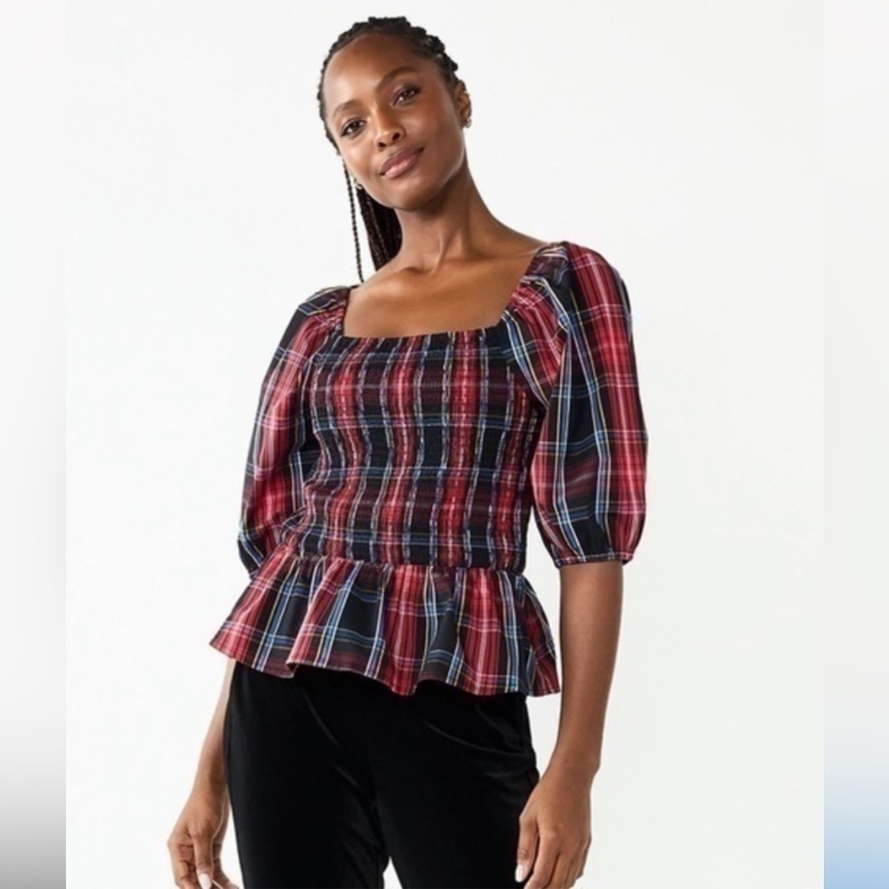 Draper James RSVP Smock Puffy Sleeves Top